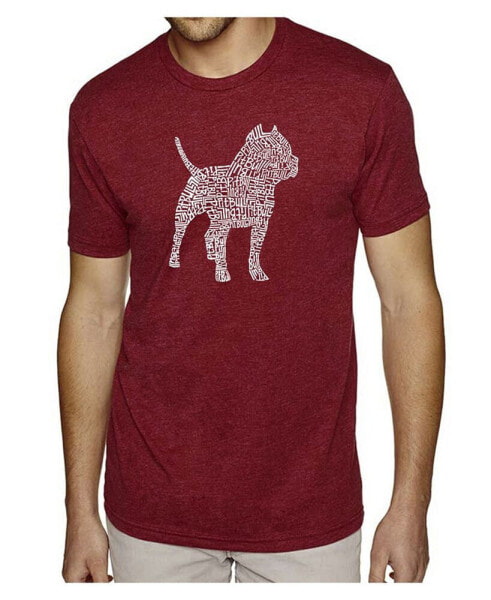 Men's Premium Word Art T-Shirt - Pit bull