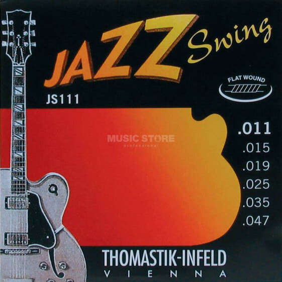 Thomastik E.-Guit.Str.,11-47,Jazz Swing Flat Wound