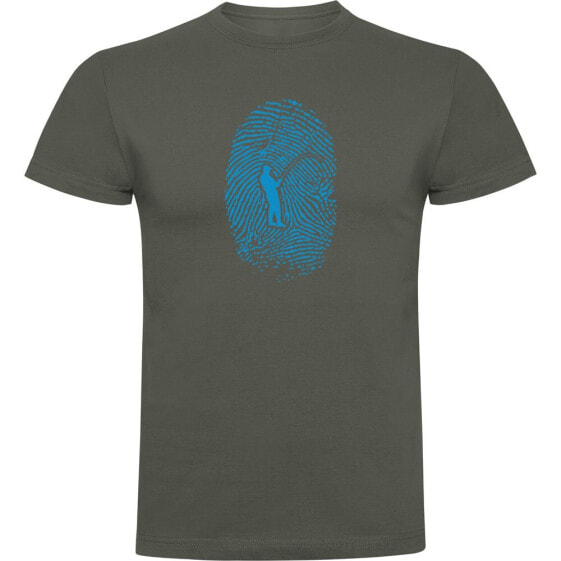 KRUSKIS Angler Fingerprint short sleeve T-shirt