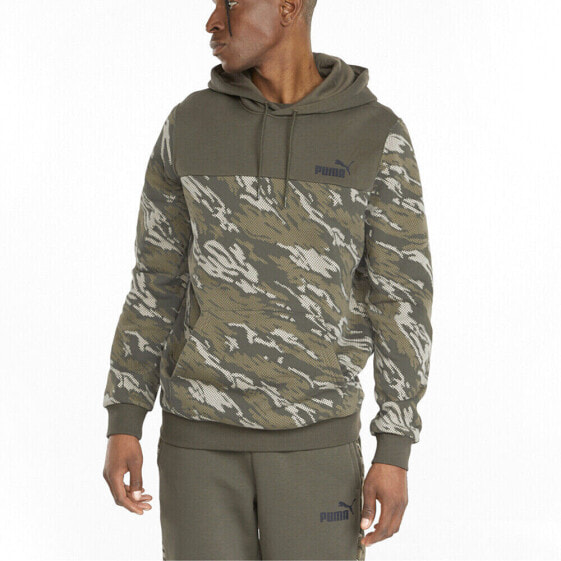 Puma Graphic Aop Camouflage Hoodie Mens Size M Casual Athletic Outerwear 846824
