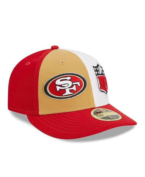 Men's Gold, Scarlet San Francisco 49ers 2023 Sideline Low Profile 59FIFTY Fitted Hat