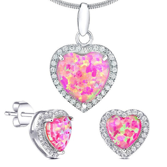 Серьги Brilio Sweet Hearts White Gold