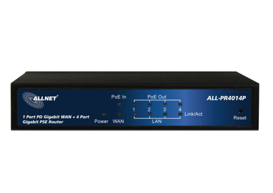 ALLNET ALL-PR4014 - Ethernet WAN - Gigabit Ethernet - Black