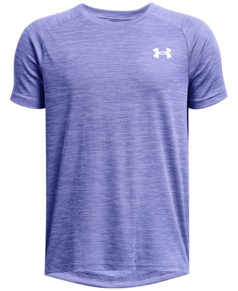 Big Boys Tech Textured Short Sleeve T-shirt
