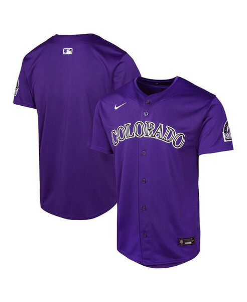 Big Boys and Girls Purple Colorado Rockies Alternate Limited Jersey