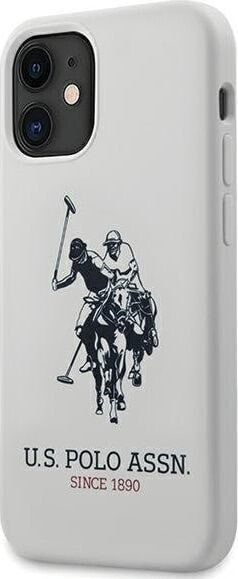 U.S. Polo Assn US Polo USHCP12SSLHRWH iPhone 12 mini 5,4 biały/white Silicone Collection