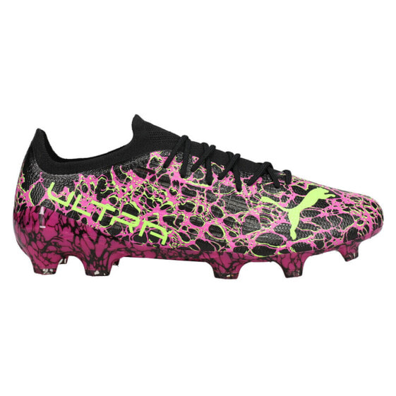 Puma Ultra 1.3 Firm GroundAg Soccer Cleats Mens Black, Pink Sneakers Athletic Sh