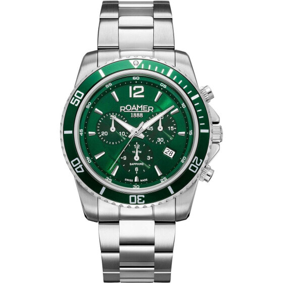 Мужские часы Roamer 862837-41-75-20 Зеленый Серебристый
