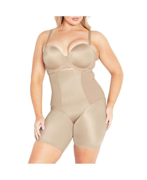 Plus Size Smooth & Chic Thigh Shaper - bronze