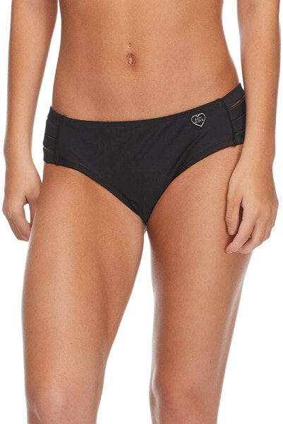 Body Glove Women's 182428 Smoothies Solid Bikini Bottom Swimwear Black Size L