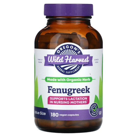 Fenugreek, 180 Vegan Capsules