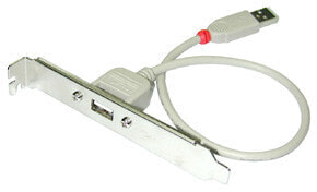 Lindy USB PC back plate - USB - USB 2.0 - 0.3 m - Wired