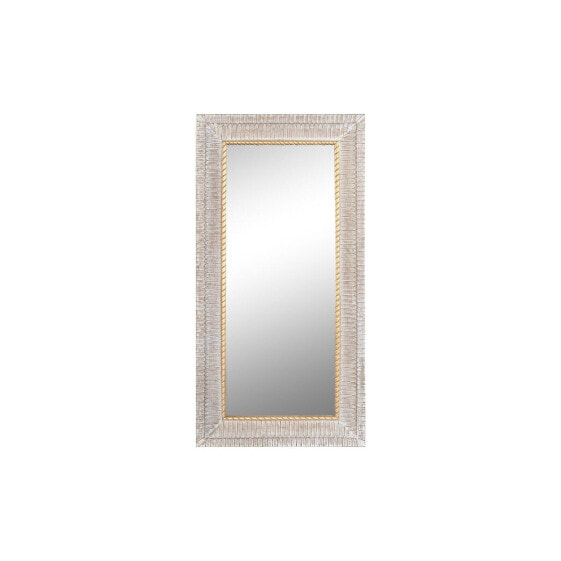Настенное зеркало DKD Home Decor Стеклянный Позолоченный Белый Деревянный MDF (93 x 6 x 180 cm)