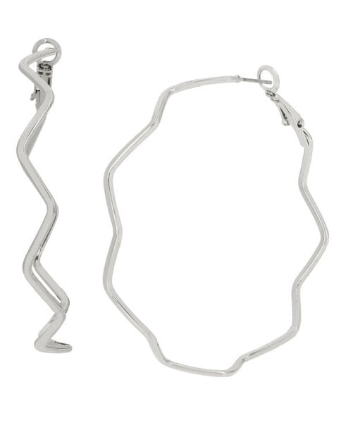 Zig Zag Hoop Earrings