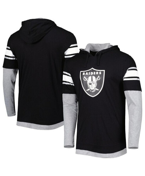 Men's Black Las Vegas Raiders Long Sleeve Hoodie T-shirt