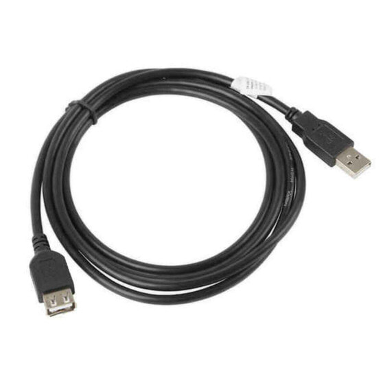 удлинительный USB-кабель Lanberg "Папа"/"Мама" 480 Mb/s Чёрный