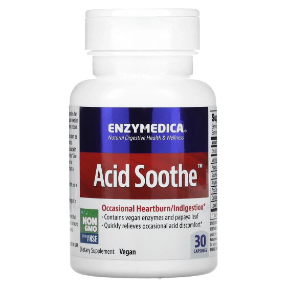 Витамины и минералы Цинк Enzymedica Acid Soothe, 90 капсул