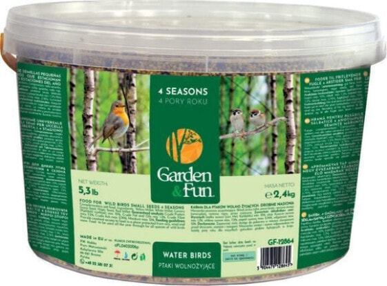 Garden&Fun Karma dla ptaków wolnożyjących drobne nasiona - 4 pory roku 2,4 kg
