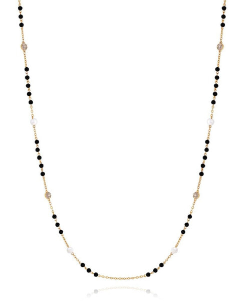 T Tahari multi-Tone Long Dainty Necklace