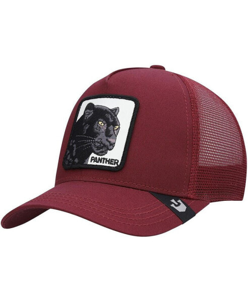 Men's Maroon The Panther Trucker Adjustable Hat