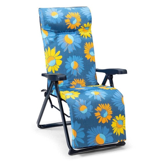 SOLENNY Super-Relax Folding Sunbed 6-Position 114x86x62 cm