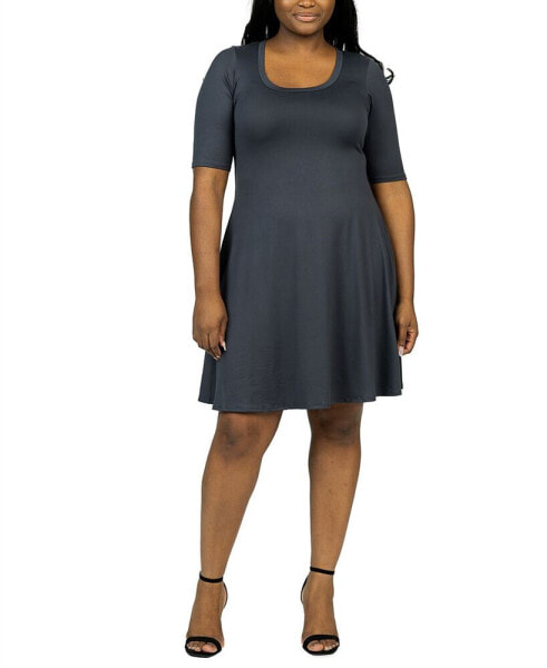 Plus Size Knee Length Dress