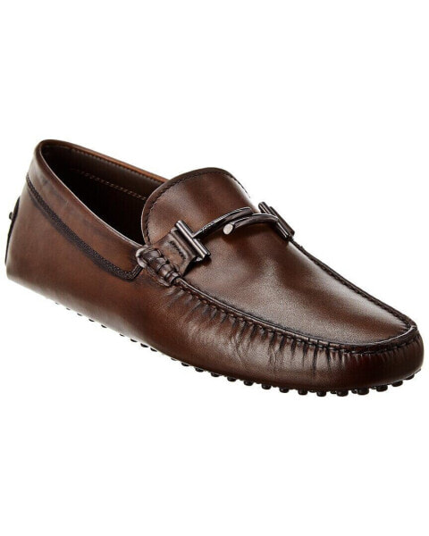Tod’S Classic Double T Leather Loafer Men's