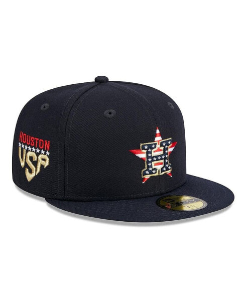 Men's Navy Houston Astros 2023 Fourth of July 59FIFTY Fitted Hat
