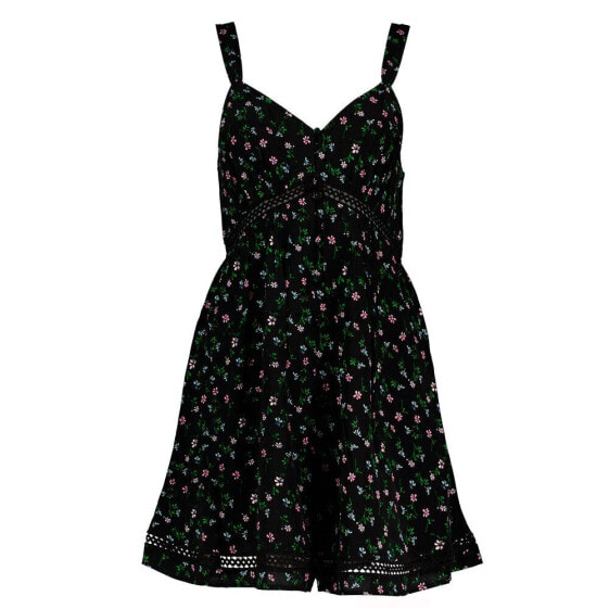 SUPERDRY Lace Trim Sleeveless Short Dress