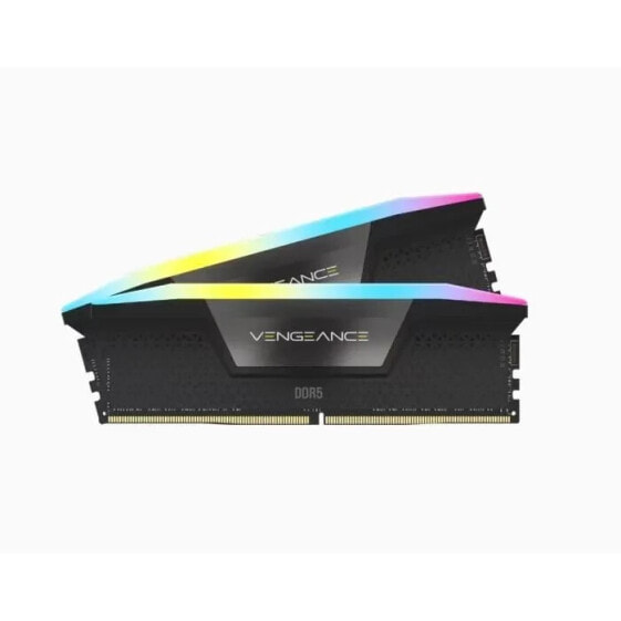 RAM -Speicher - Corsair - Rache RGB DDR5 - 32 GB 2x16 GB DIMM - 6000 MHz - 1,35 V - Schwarz (CMH32GX5M2D6000C36)