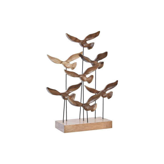 Декор DKD Home Decor Алюминий древесина акации птицы (30 x 9,5 x 38 cm)