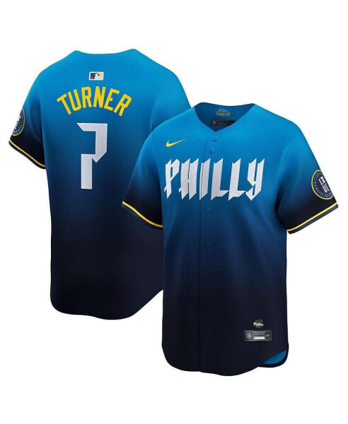 Men's Trea Turner Blue Philadelphia Phillies 2024 City Connect Limited Player Jersey