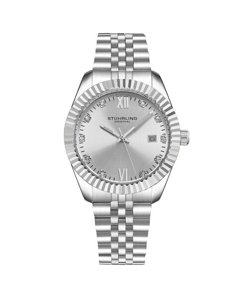 Women's Symphony Silver-tone Stainless Steel , Silver-Tone Dial , 45mm Round Watch