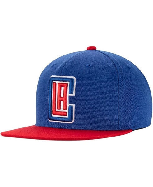 Men's Royal, Red La Clippers Two-Tone Wool Snapback Hat