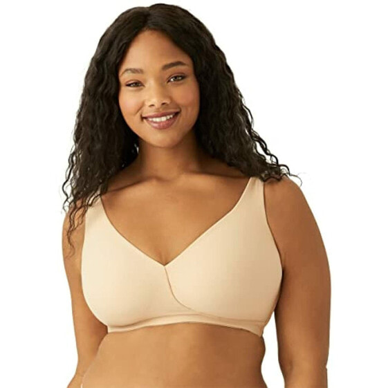 Wacoal womens How Perfect Full Figure Wire Free Bra, Sand, 38D US