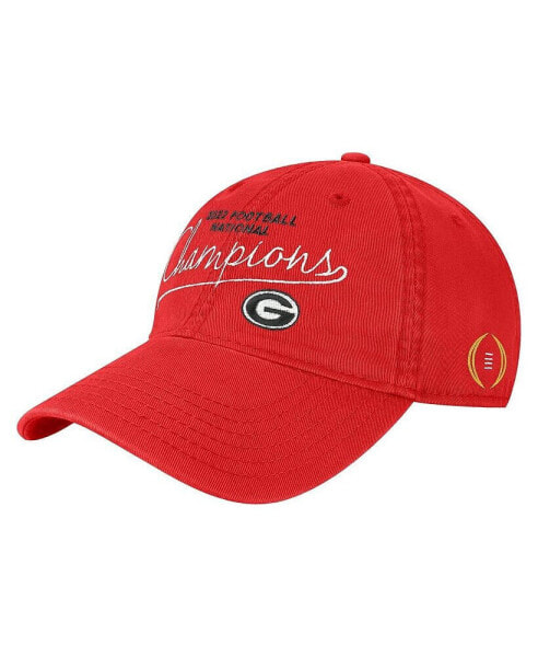 Men's Red Georgia Bulldogs College Football Playoff 2022 National Champions Adjustable Hat