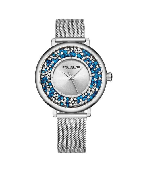 Women's Silver Tone Stainless Steel Bracelet Watch 38mm