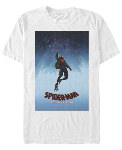 Marvel Men's Spider-Man Into The Spiderverse Up, Up, and Away Short Sleeve T-Shirt