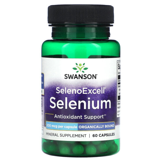 SelenoExcell, Selenium, 200 mcg, 60 Capsules