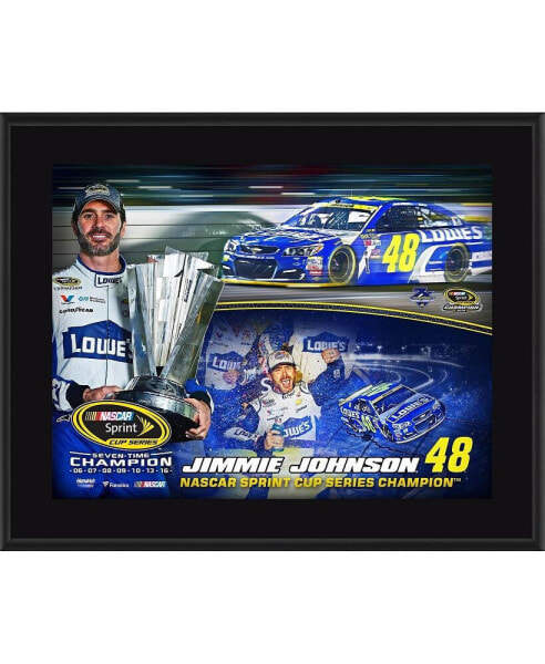 Jimmie Johnson 10.5" x 13" 2016 Sprint Cup Champion Sublimated Plaque