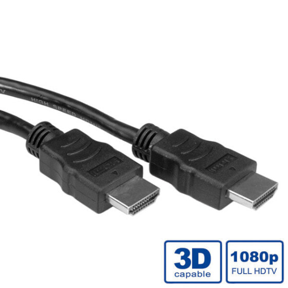 VALUE HDMI High Speed Cable with Ethernet - HDMI M - HDMI M - LSOH 2 m - 2 m - HDMI Type A (Standard) - HDMI Type A (Standard) - 3D - Audio Return Channel (ARC) - Black