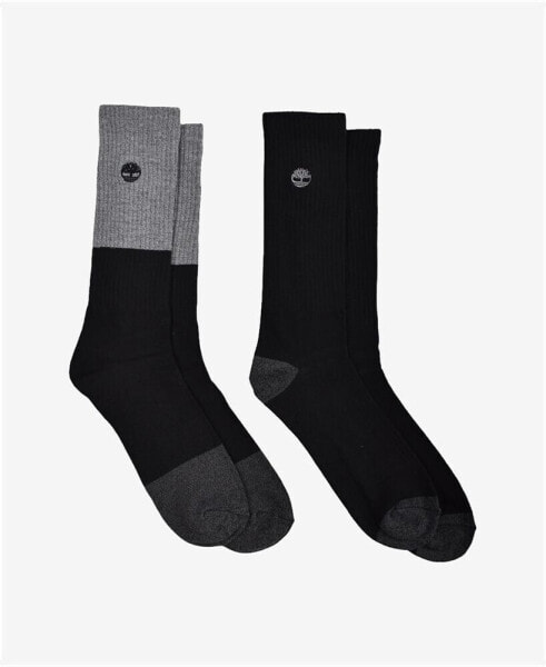 Men's Colorblock Crew Socks, Pack of 2