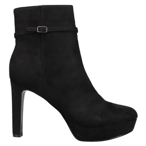 Nine West Gripe Round Toe Platform Booties Womens Black Casual Boots GRIPE-001