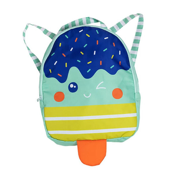 EUREKAKIDS Children´s fabric backpack with back net and ice cream shape