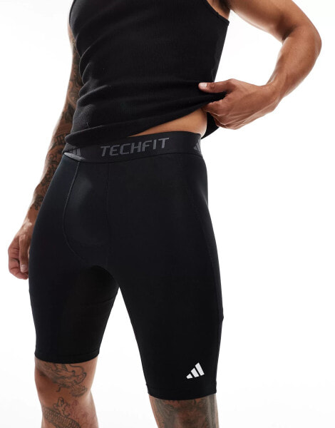 adidas Performance Techfit Compression Training Short leggings in black