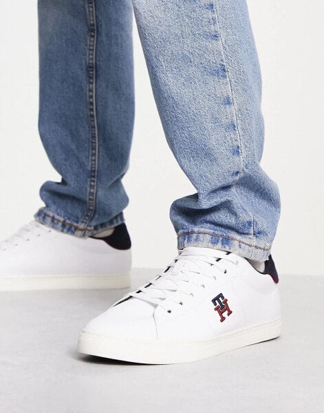 Tommy Hilfiger varsity monogram trainer in white