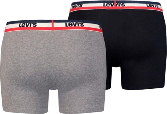 Levi`s Levi's Boxer 2 Pairs Briefs 37149-0202 Czarne S