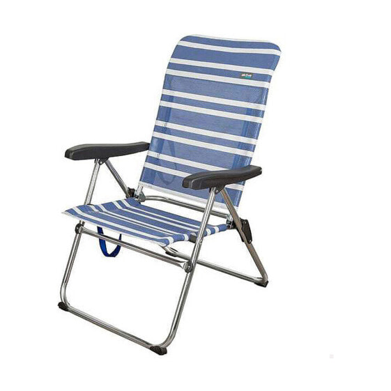 Пляжный стул Color Baby 61 x 63 x 93 cm Белый Тёмно Синий