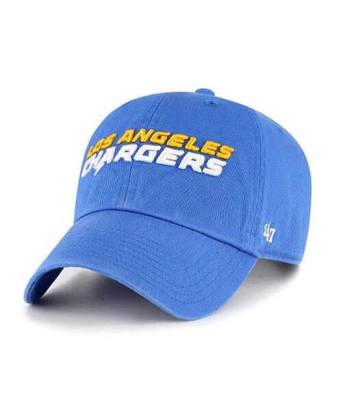 Men's '47 Powder Blue Los Angeles Chargers Clean Up Script Adjustable Hat