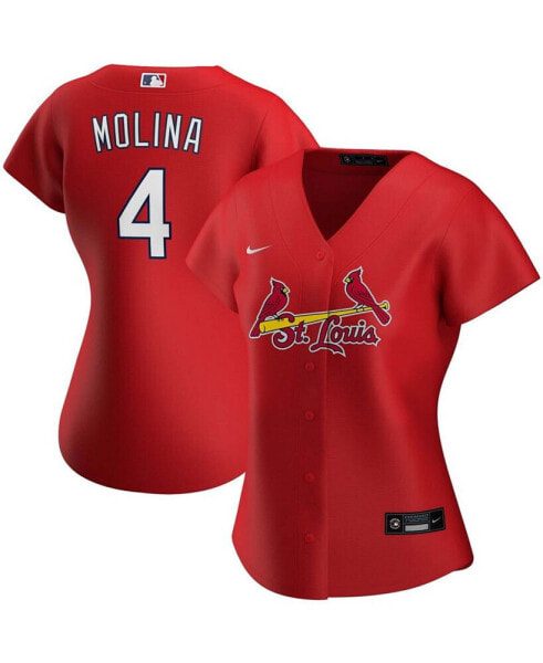 Блузка Nike женская Yadier Molina красная Альтернативная реплика игровой майки St. Louis Cardinals